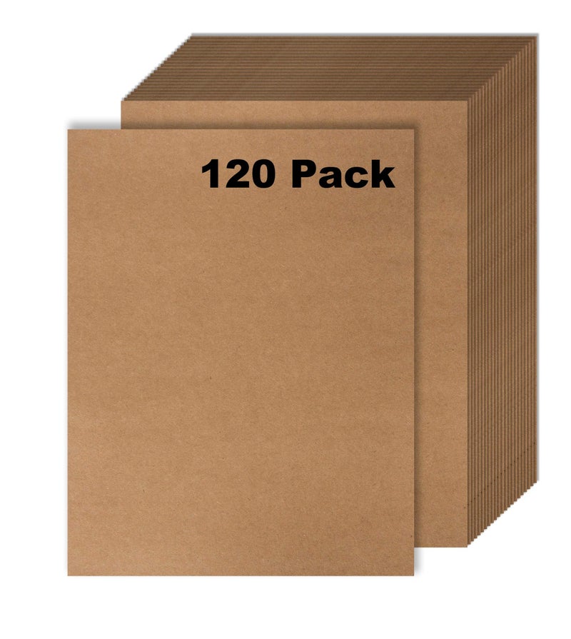 Bargain Paradise 120 Pack Kraft Paper - Brown Stationery Paper- Brown Craft Paper for Arts and Craft, Drawing, D.I.Y. Projects - Letter Size Kraft Paper - Laser & Inkjet Printer Compatible - 8.5 x 11 Inches - Image 1